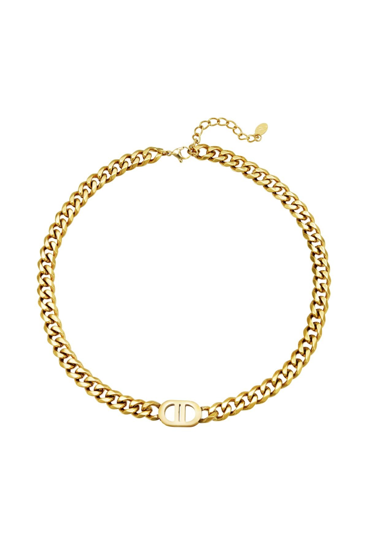 Collier The Good Life Couleur or Acier inoxydable